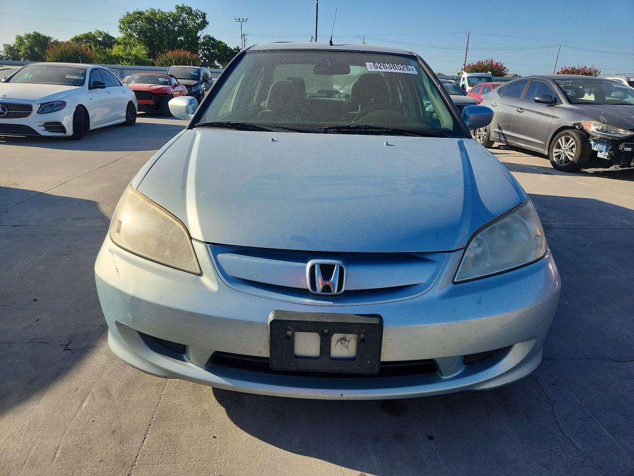 2004 Honda Civic Hybrid Blue vin: JHMES96684S017122