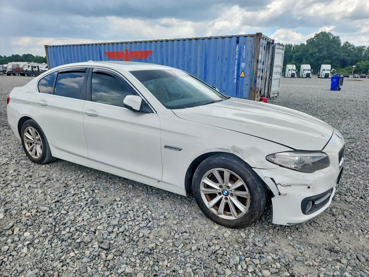 2015 Bmw 528 Xi White vin: WBA5A7C51FD628618