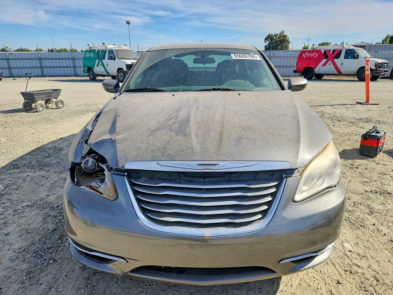 2012 Chrysler 200 Lx Gray vin: 1C3CCBAB1CN145110