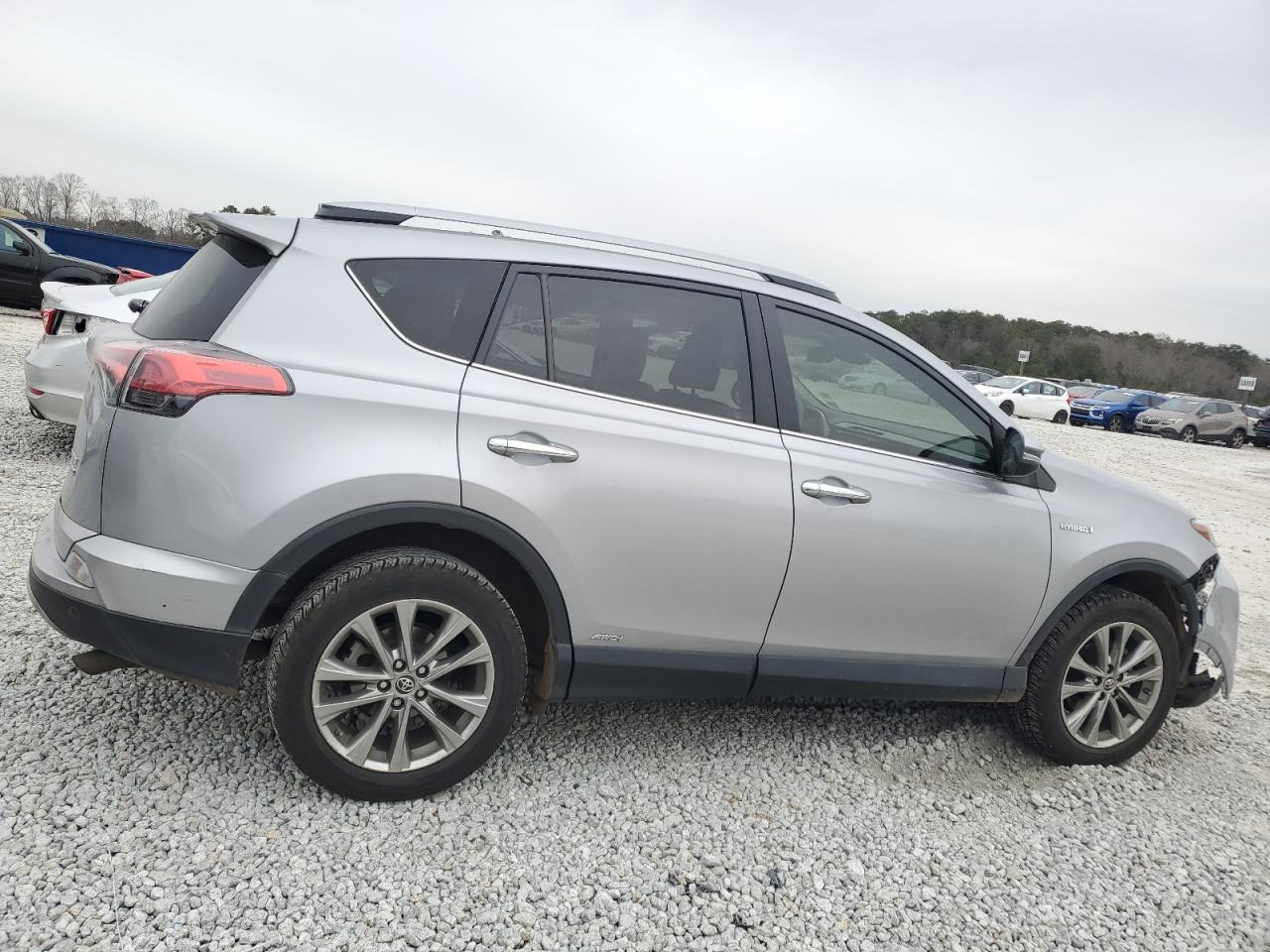 2017 Toyota Rav4 Hv Limited Silver vin: JTMDJREV6HD144499