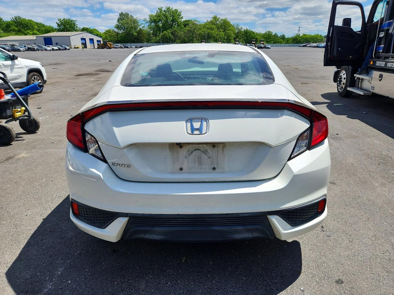 2017 Honda Civic Lx White vin: 2HGFC4B0XHH306153
