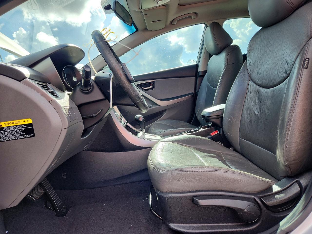 2012 Hyundai Elantra Limited Silver vin: 5NPDH4AE9CH139482