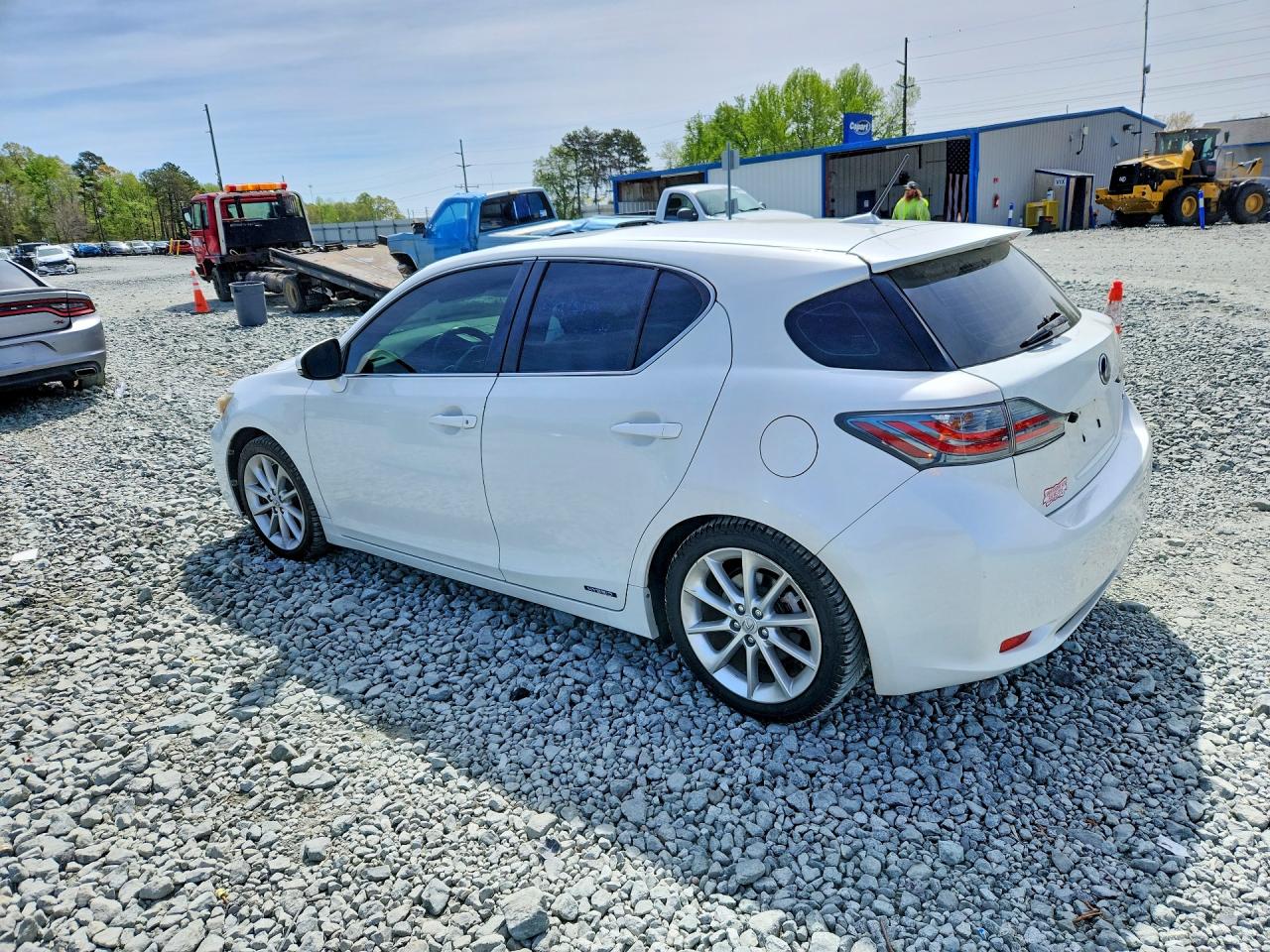 2012 Lexus Ct 200h Premium White vin: JTHKD5BH3C2120962