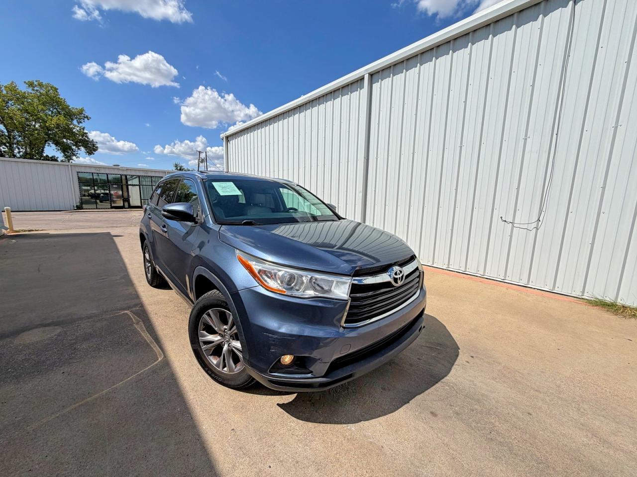 2014 Toyota Highlander Xle Blue vin: 5TDKKRFH8ES037371
