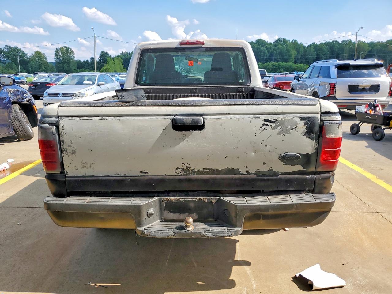 2005 Ford Ranger Super Cab White vin: 1FTYR14U95PB02357