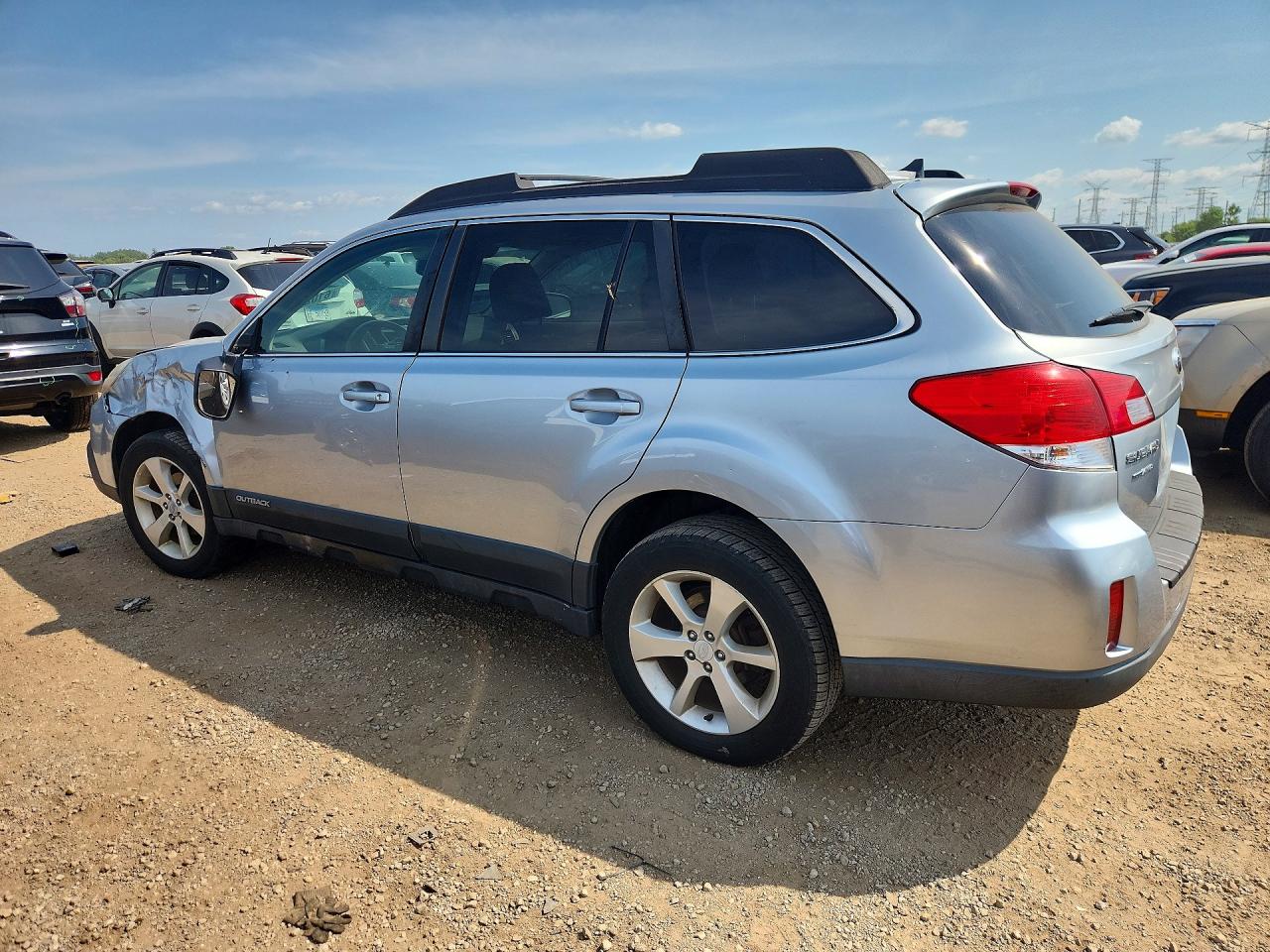 2013 Subaru Outback 2.5i Limited Silver vin: 4S4BRBPC1D3202064