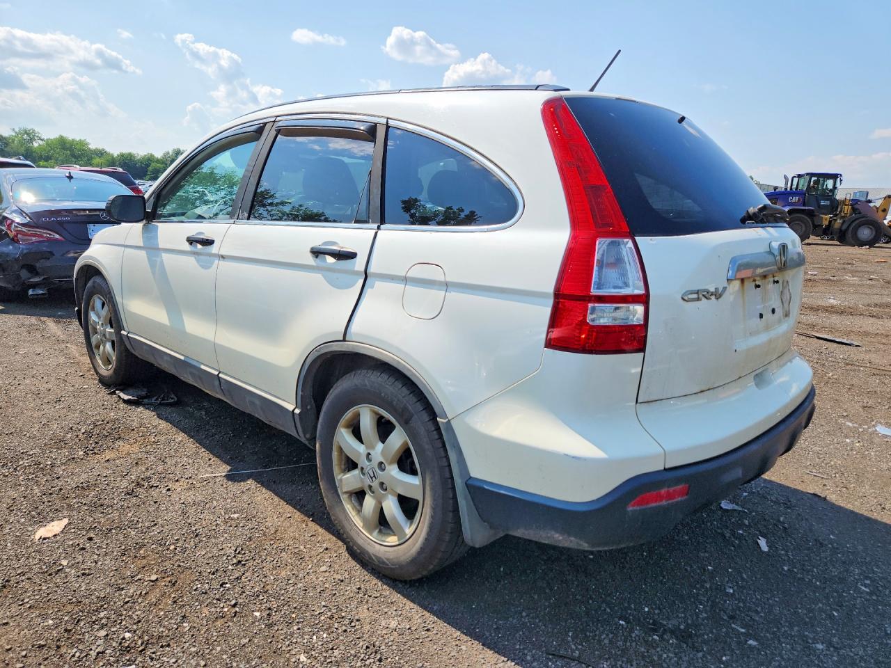 2009 Honda Cr-v Ex White vin: 5J6RE48549L019611