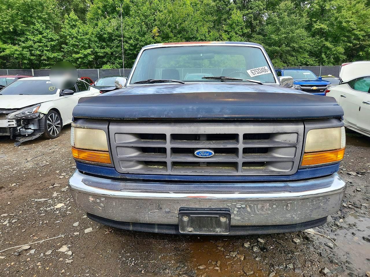 1993 Ford F150 Blue vin: 1FTEF15N5PNB08643