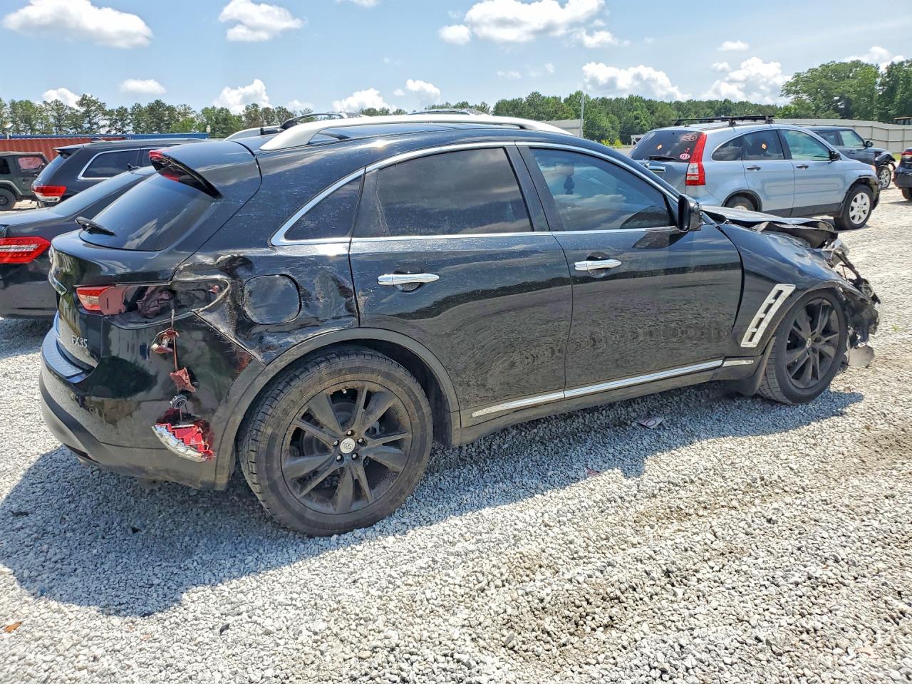 2012 Infiniti Fx35 Base Черный vin: JN8AS1MU9CM120608