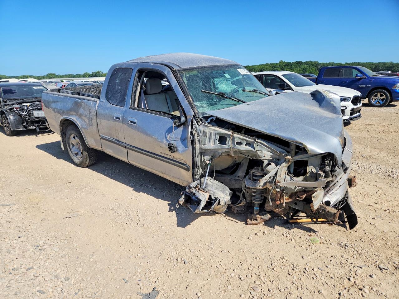2006 Toyota Tundra Access Cab Sr5 Silver vin: 5TBRU34176S479290