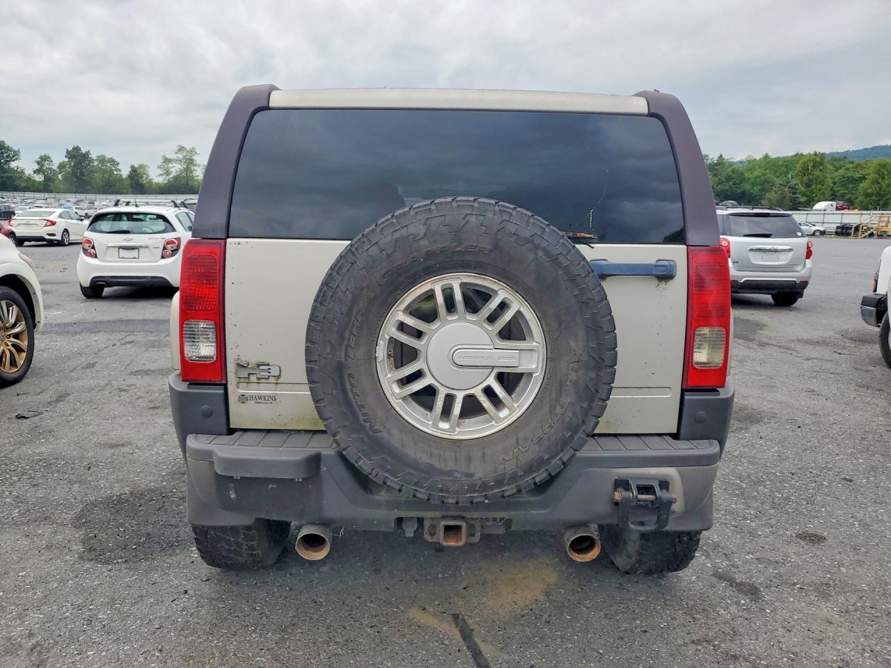 2007 Hummer H3 Серый vin: 5GTDN13E778114047