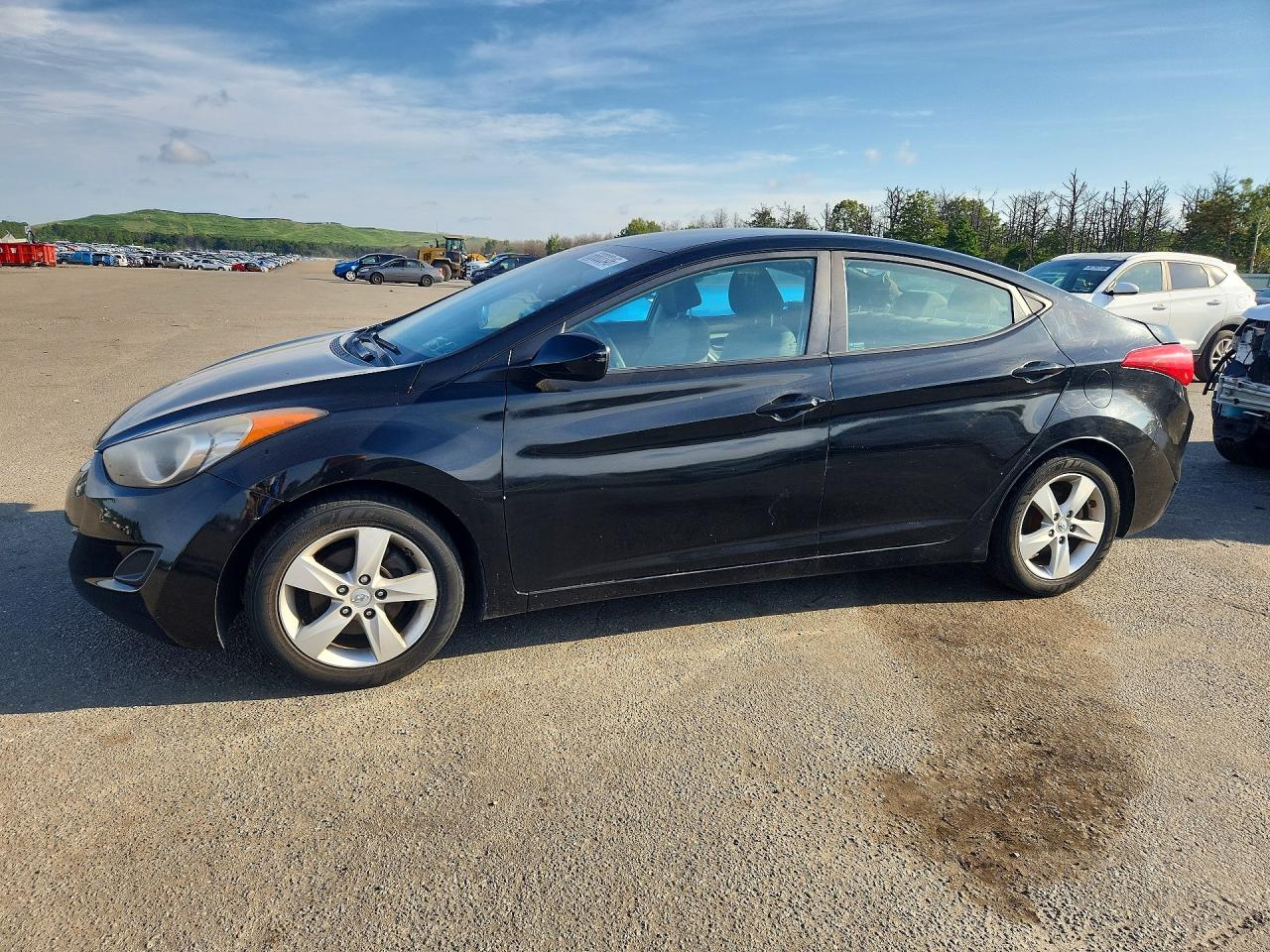 2011 Hyundai Elantra Gls Black vin: KMHDH4AEXBU089305