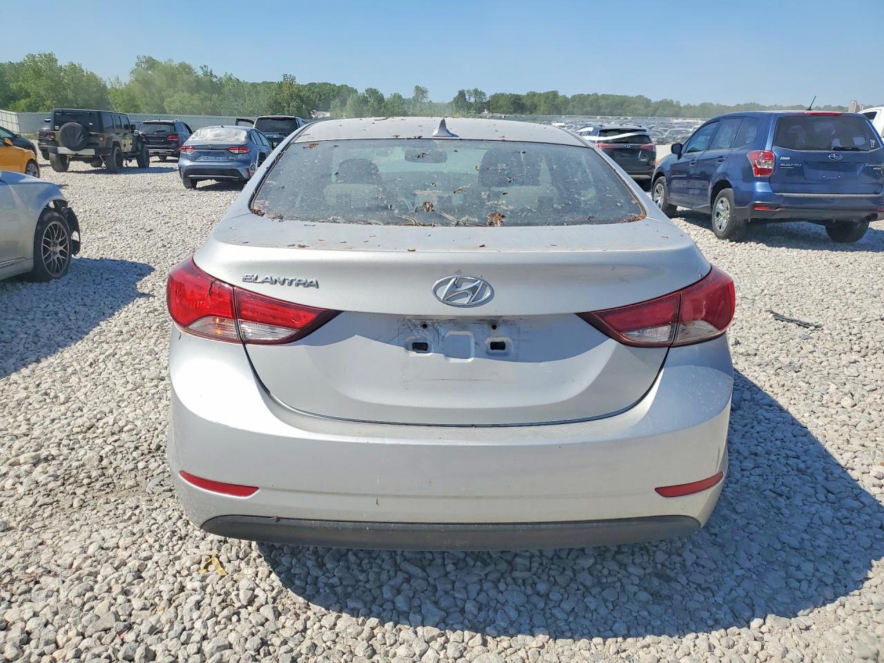 2015 Hyundai Elantra Se Silver vin: KMHDH4AE5FU452390
