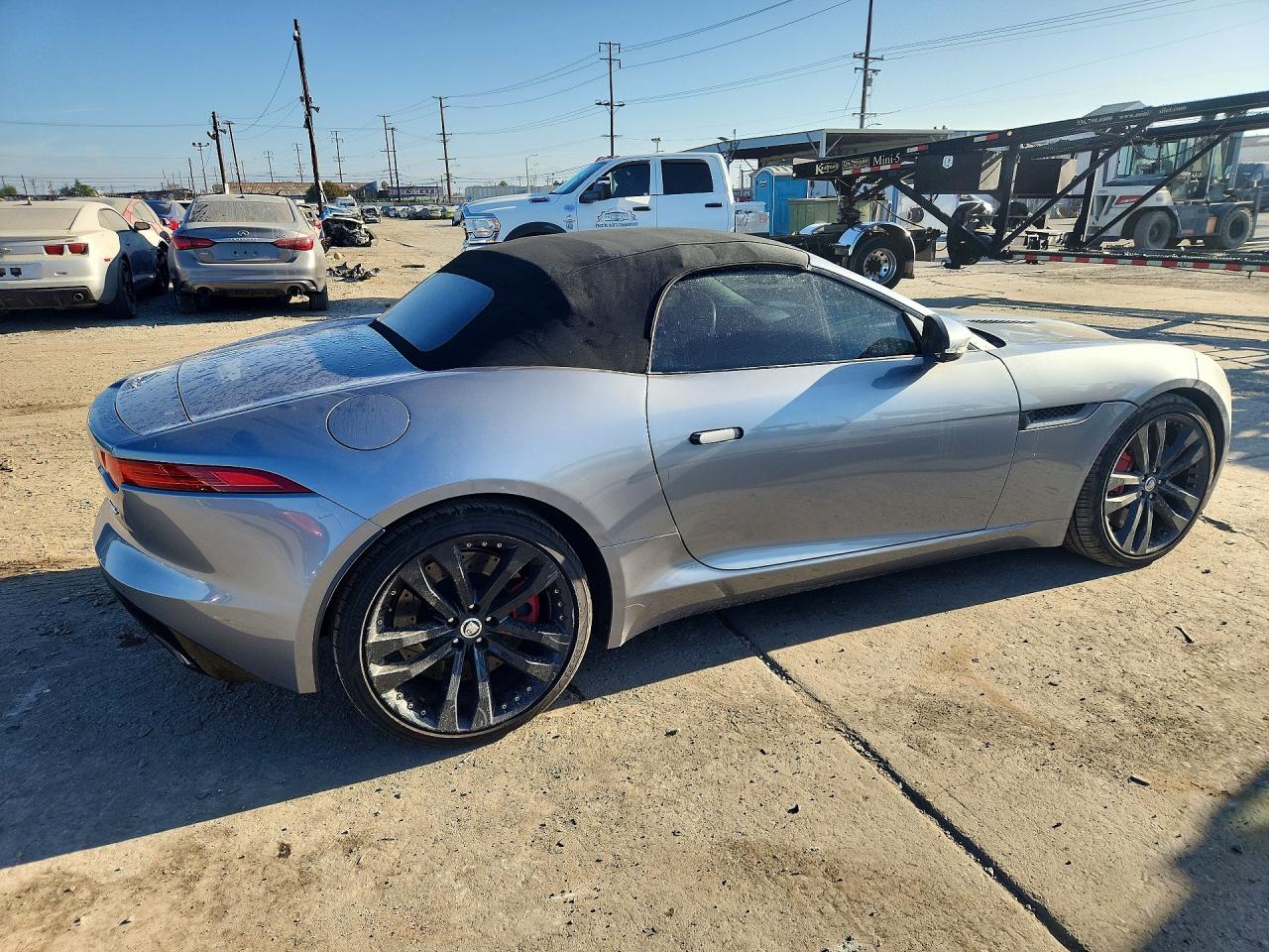 2014 Jaguar F-type S Gray vin: SAJWA6FC5E8K06307