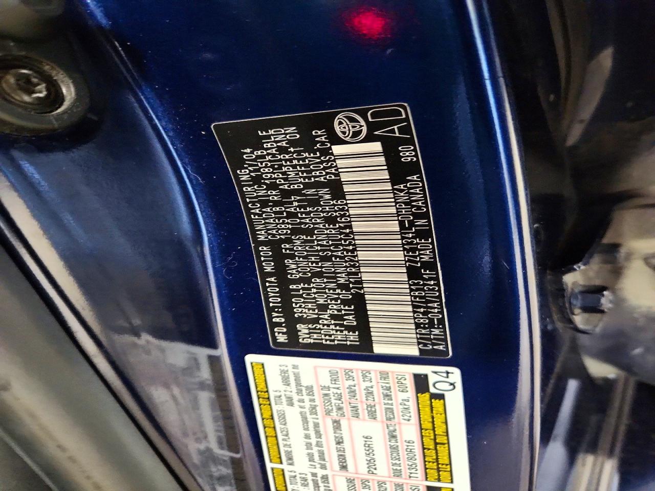 2005 Toyota Matrix Xr Blue vin: 2T1LR32E45C416336