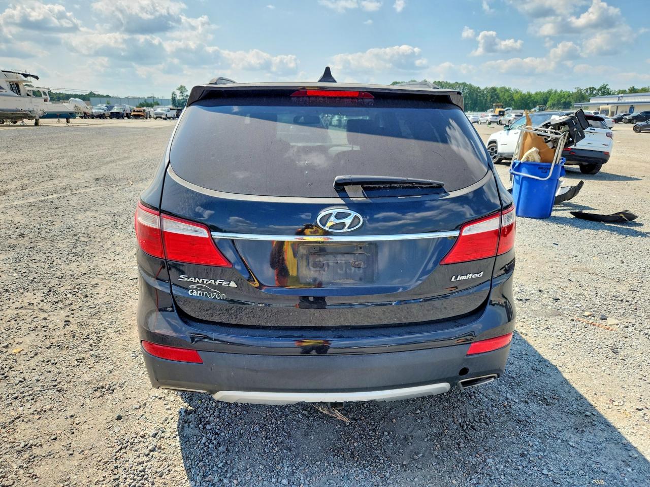 2013 Hyundai Santa Fe Limited Black vin: KM8SR4HF7DU007374
