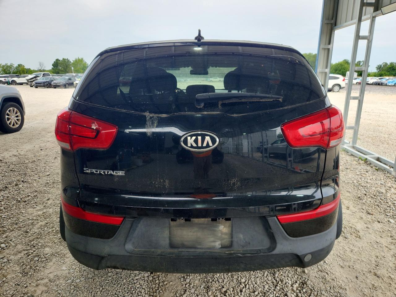 2014 Kia Sportage Lx Black vin: KNDPBCAC0E7642624