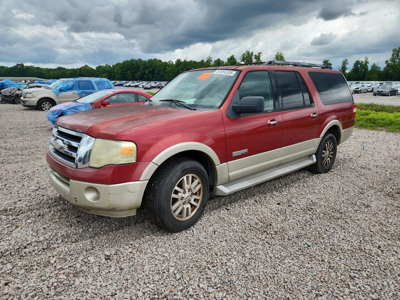 2008 Ford Expedition El Eddie Bauer Burgundy vin: 1FMFK17508LA68929
