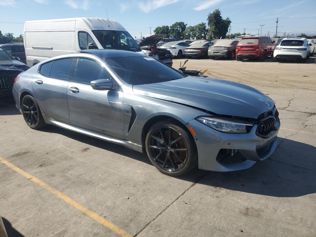 2022 Bmw M850xi    Gray vin: WBAGV8C04NCH67186