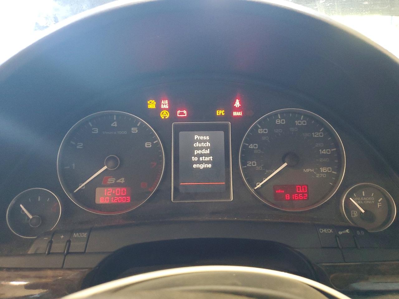 2005 Audi S4 Charcoal vin: WAUPL68E75A074734