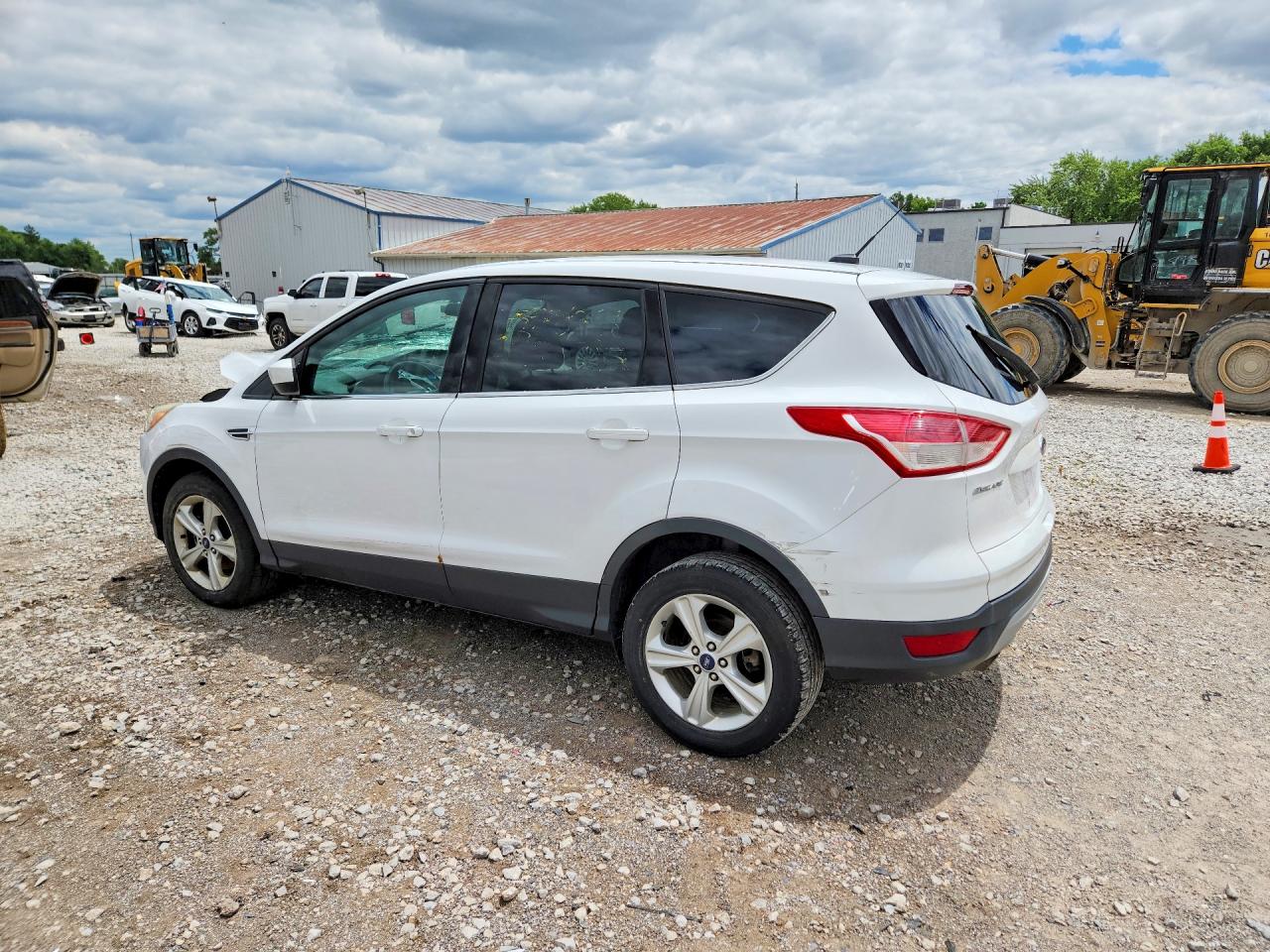 2014 Ford Escape Se White vin: 1FMCU0GX2EUB75589