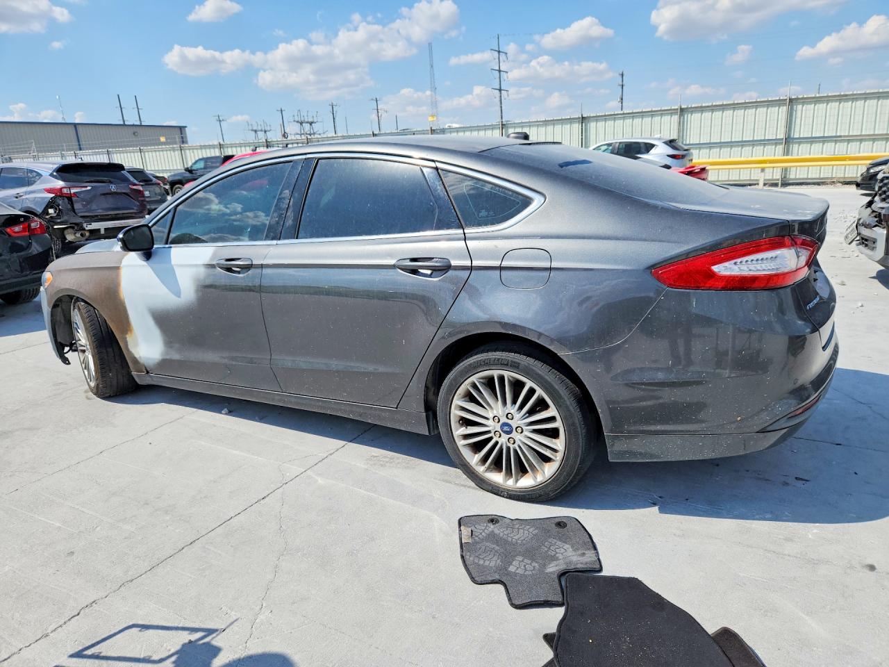 2015 Ford Fusion Se Gray vin: 3FA6P0HD7FR181707