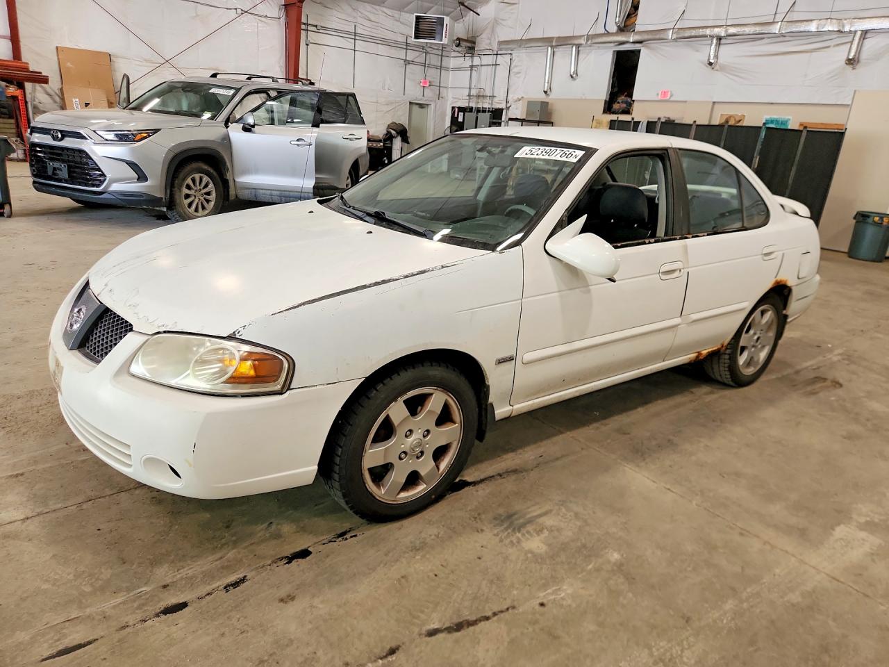 2006 Nissan Sentra 1.8 White vin: 3N1CB51D26L533651
