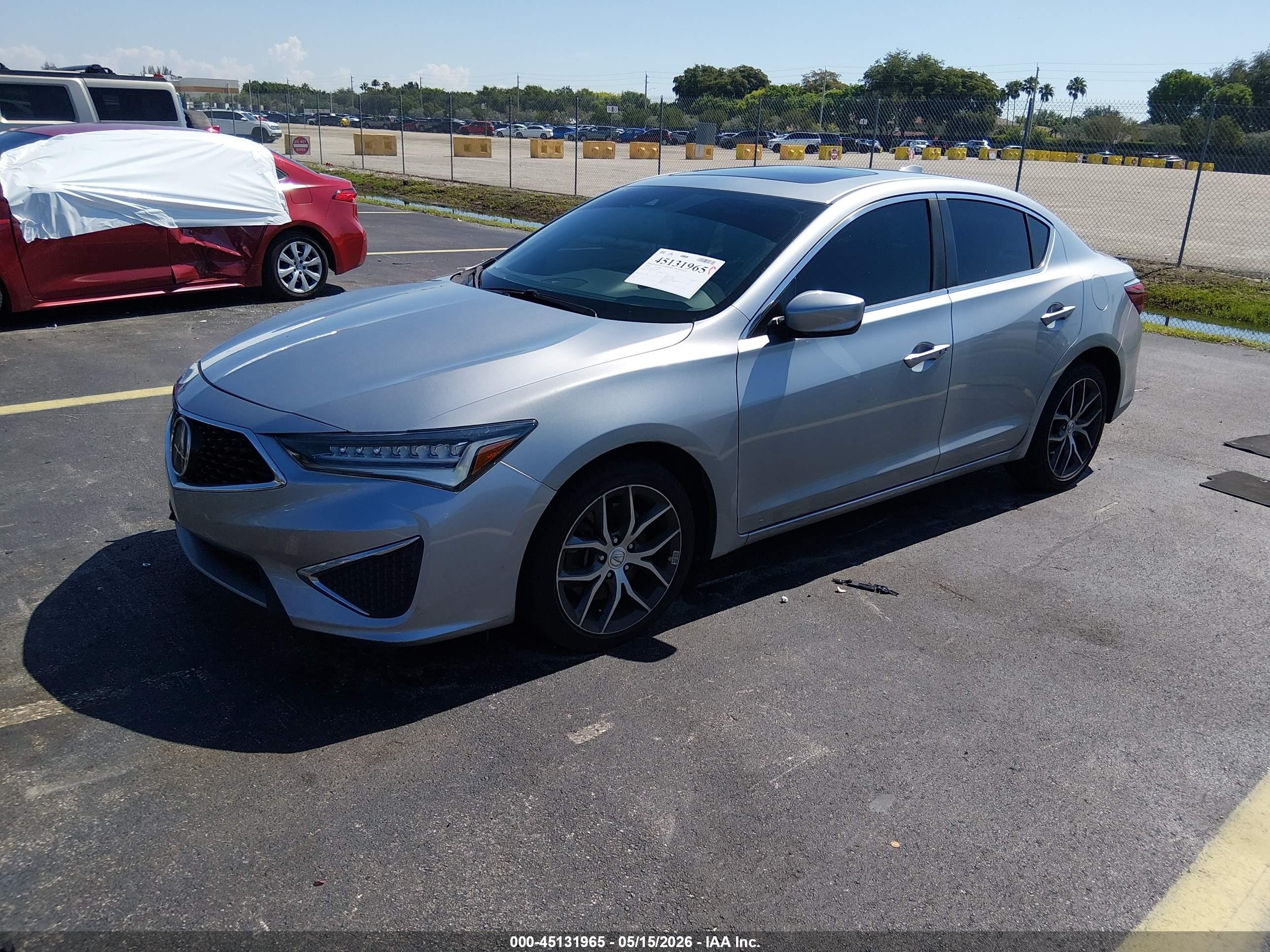 2020 Acura Ilx Premium Package/technology Package Silver vin: 19UDE2F72LA009351