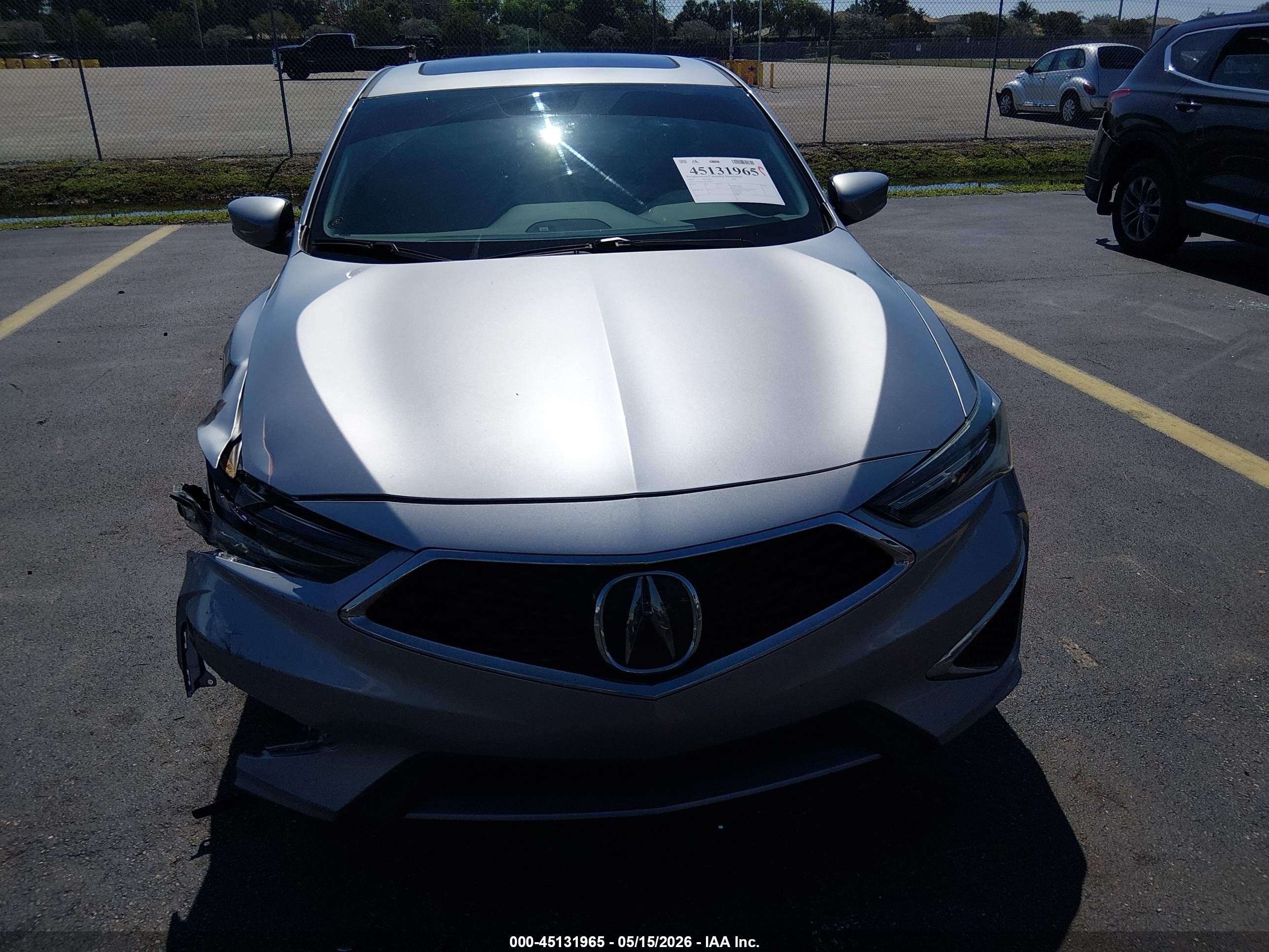 2020 Acura Ilx Premium Package/technology Package Silver vin: 19UDE2F72LA009351