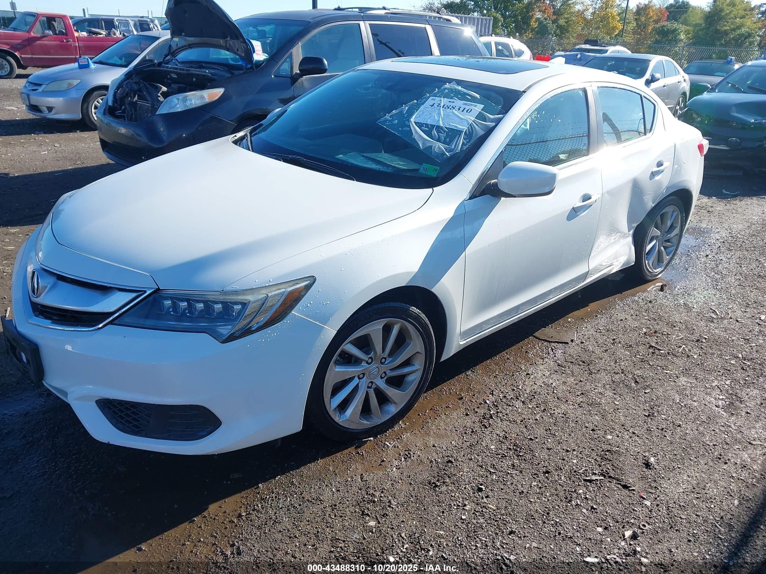 2017 Acura Ilx Premium Package/technology Plus Package Белый vin: 19UDE2F74HA013196