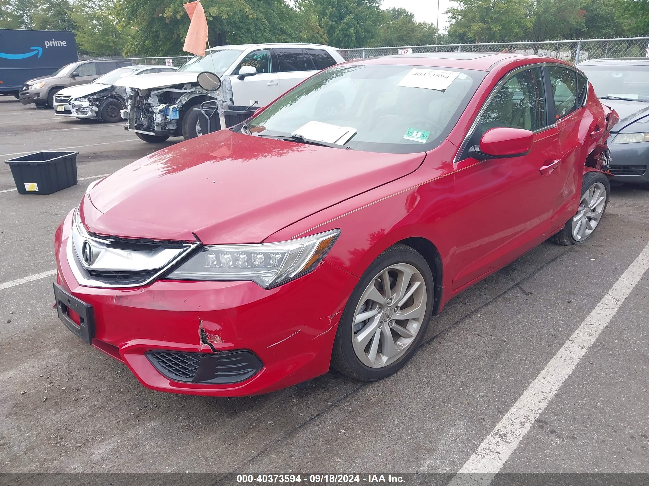 2018 Acura Ilx Premium Package/technology Plus Package Red vin: 19UDE2F77JA002005