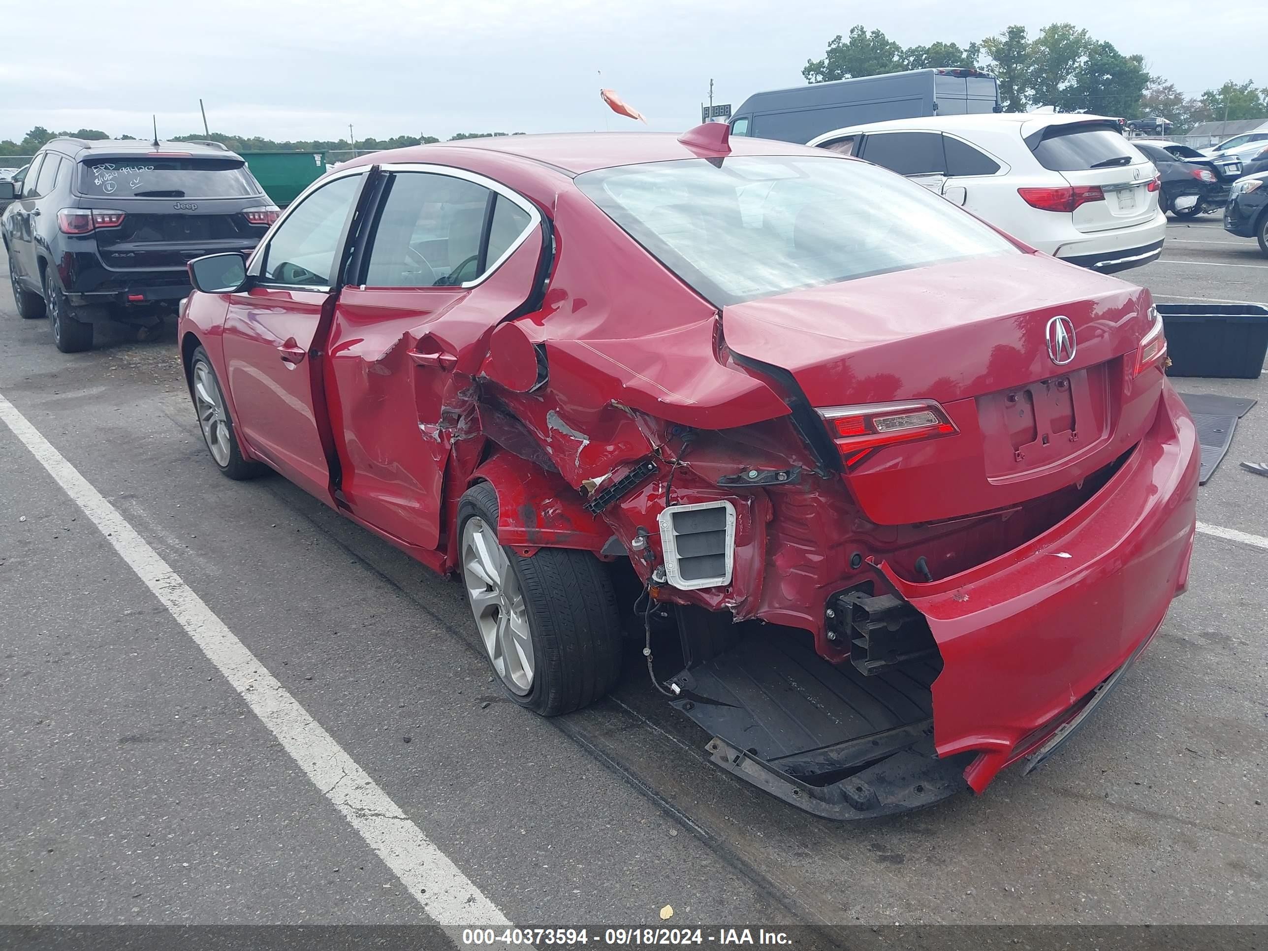 2018 Acura Ilx Premium Package/technology Plus Package Red vin: 19UDE2F77JA002005