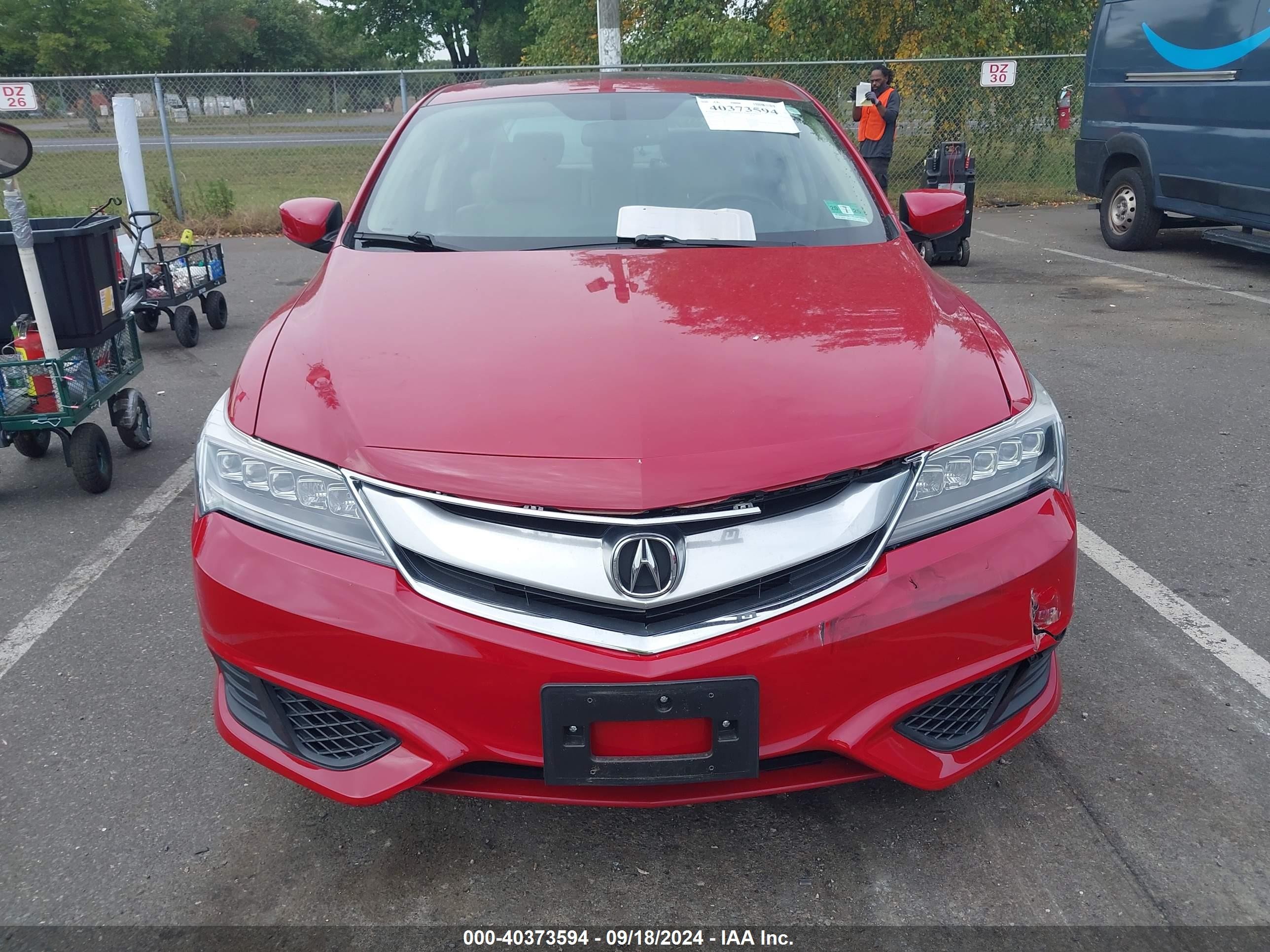 2018 Acura Ilx Premium Package/technology Plus Package Red vin: 19UDE2F77JA002005