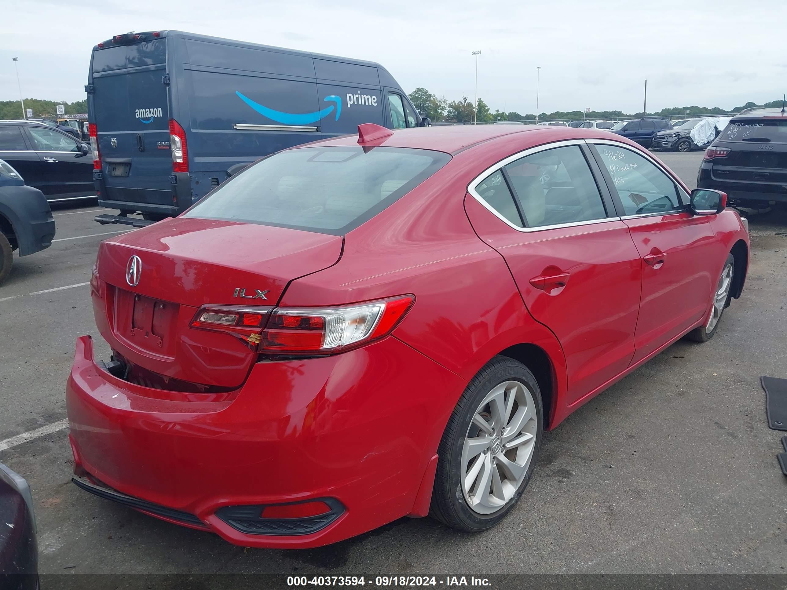2018 Acura Ilx Premium Package/technology Plus Package Red vin: 19UDE2F77JA002005
