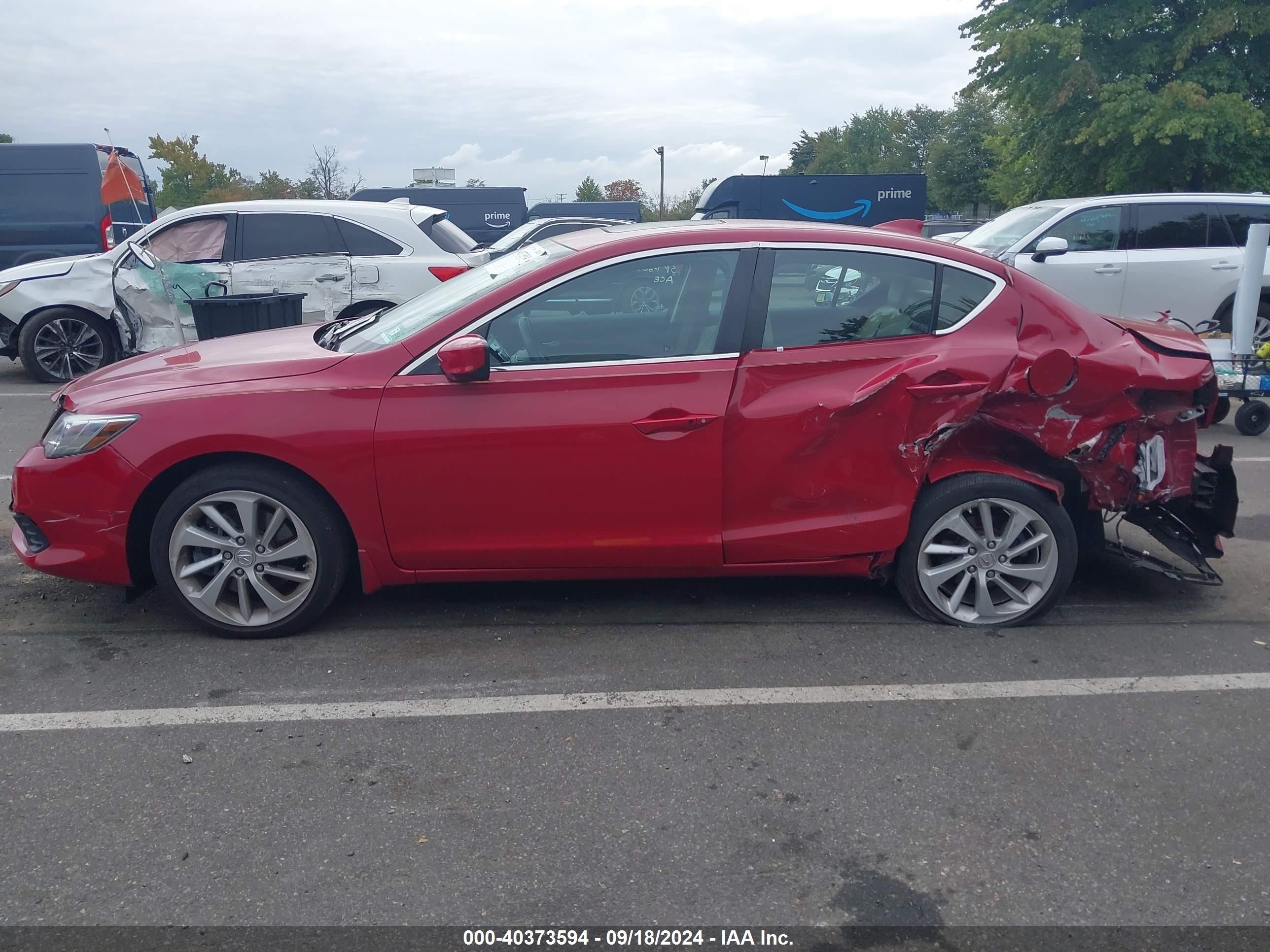 2018 Acura Ilx Premium Package/technology Plus Package Red vin: 19UDE2F77JA002005