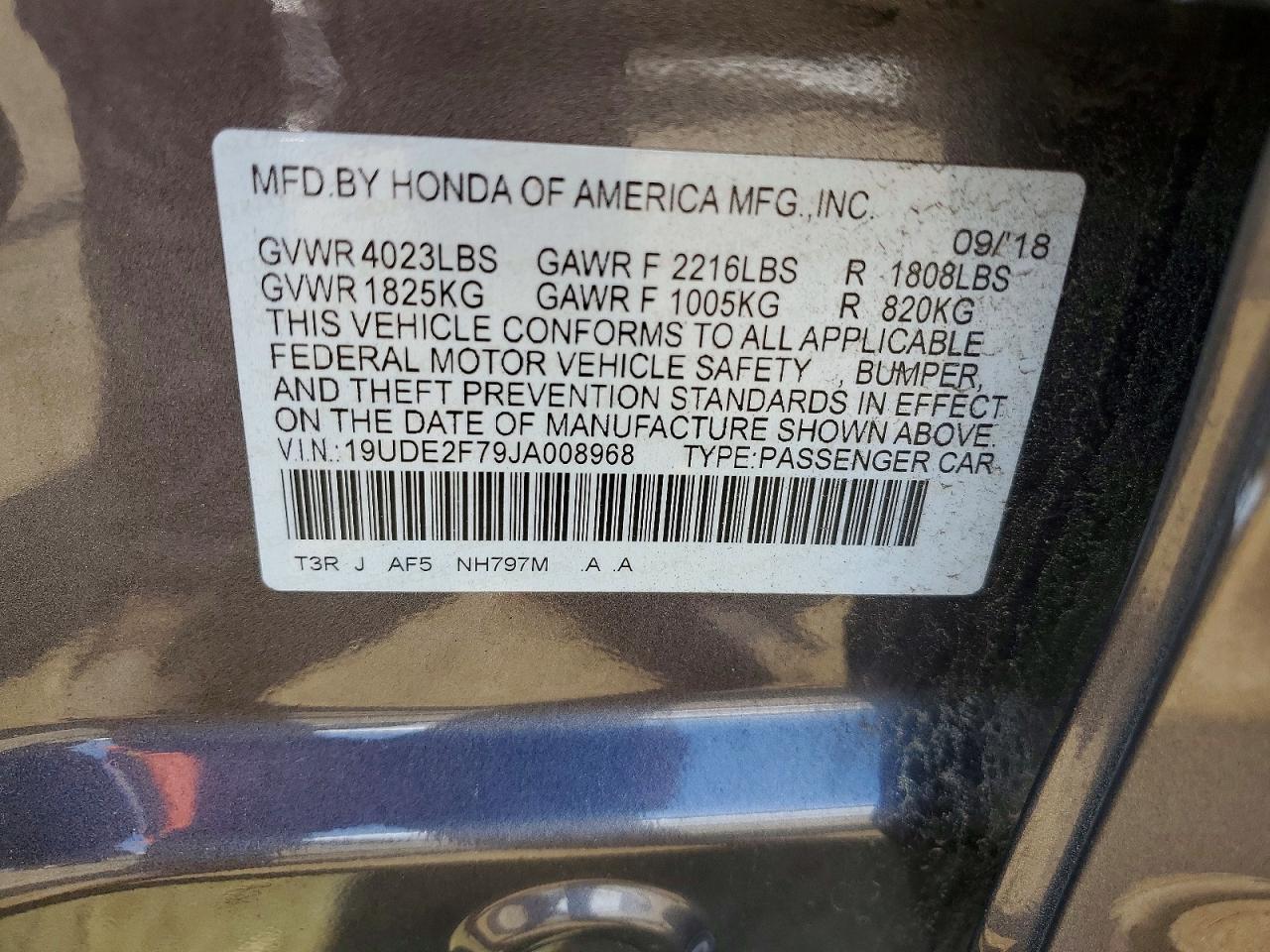 2018 Acura Ilx Premium Gray vin: 19UDE2F79JA008968