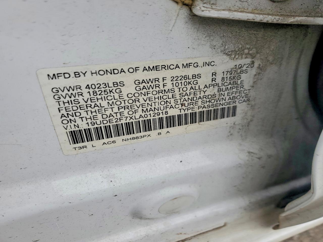2020 Acura Ilx Premium White vin: 19UDE2F7XLA012918