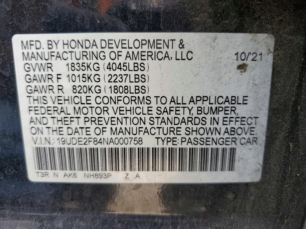 2022 Acura Ilx Premium A-spec Black vin: 19UDE2F84NA000758