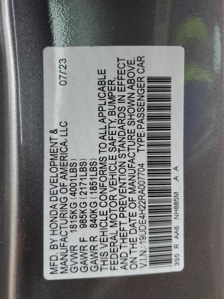 2024 Acura Integra Charcoal vin: 19UDE4H22RA007704