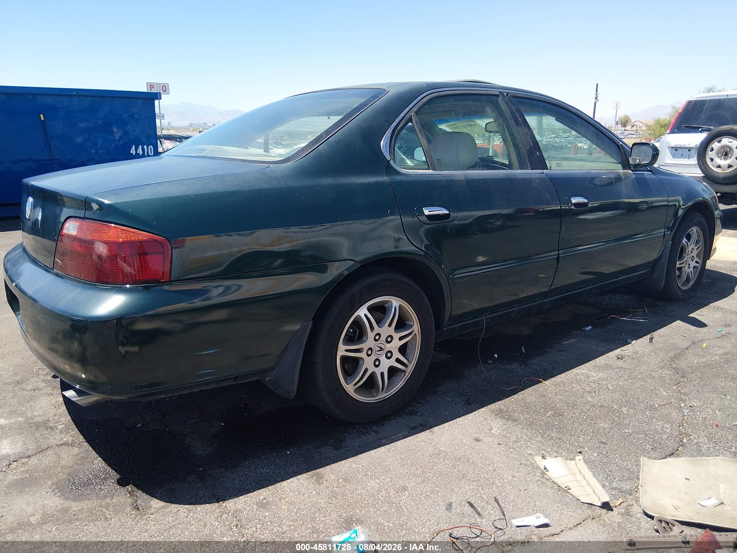 1999 Acura Tl 3.2 Green vin: 19UUA5647XA036022