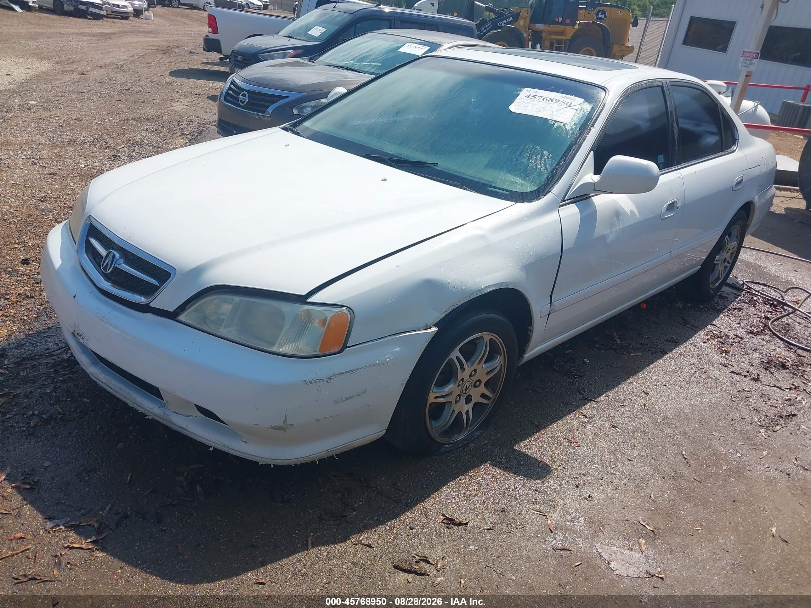 2001 Acura Tl 3.2 White vin: 19UUA56601A018874
