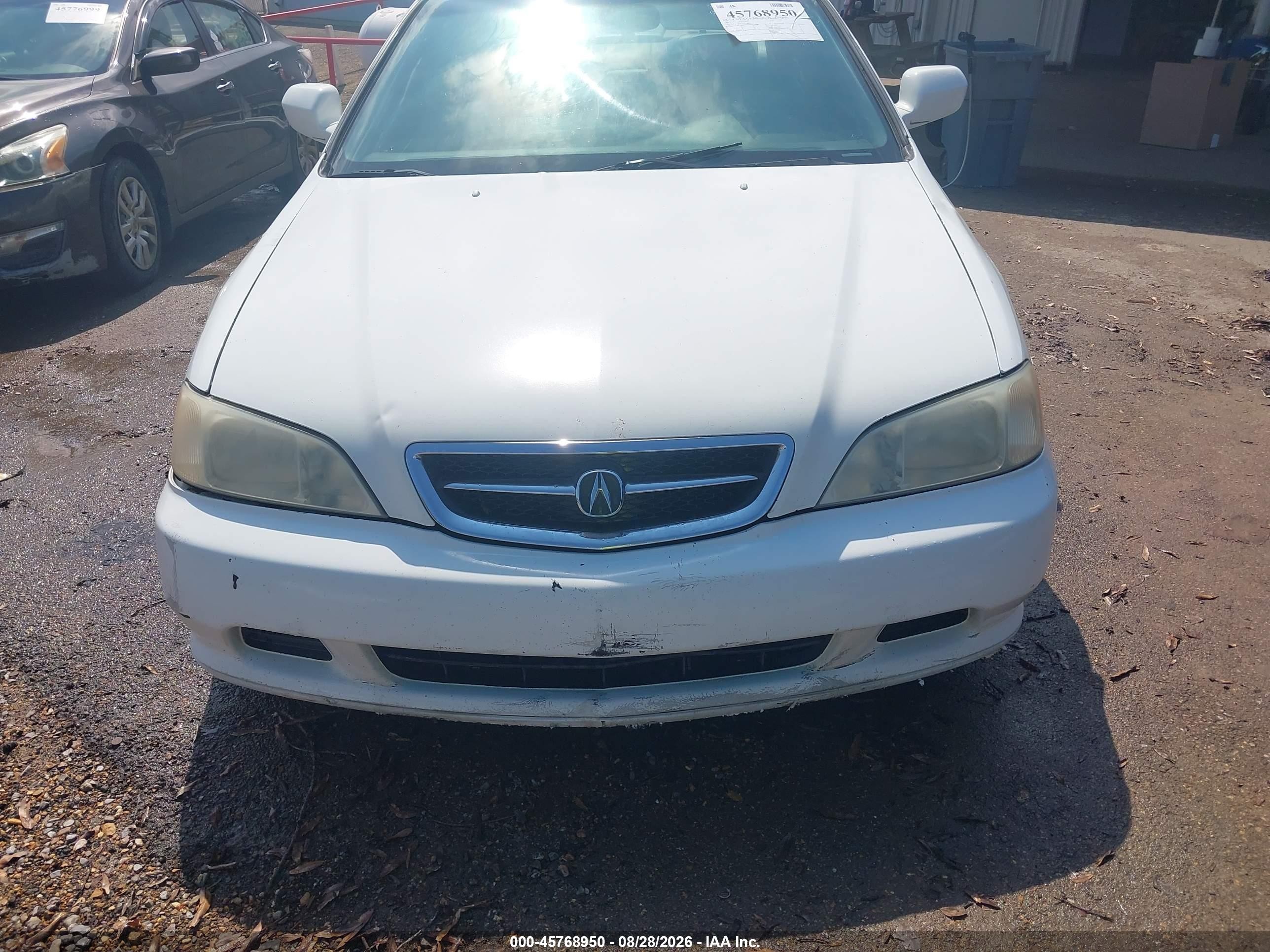 2001 Acura Tl 3.2 White vin: 19UUA56601A018874