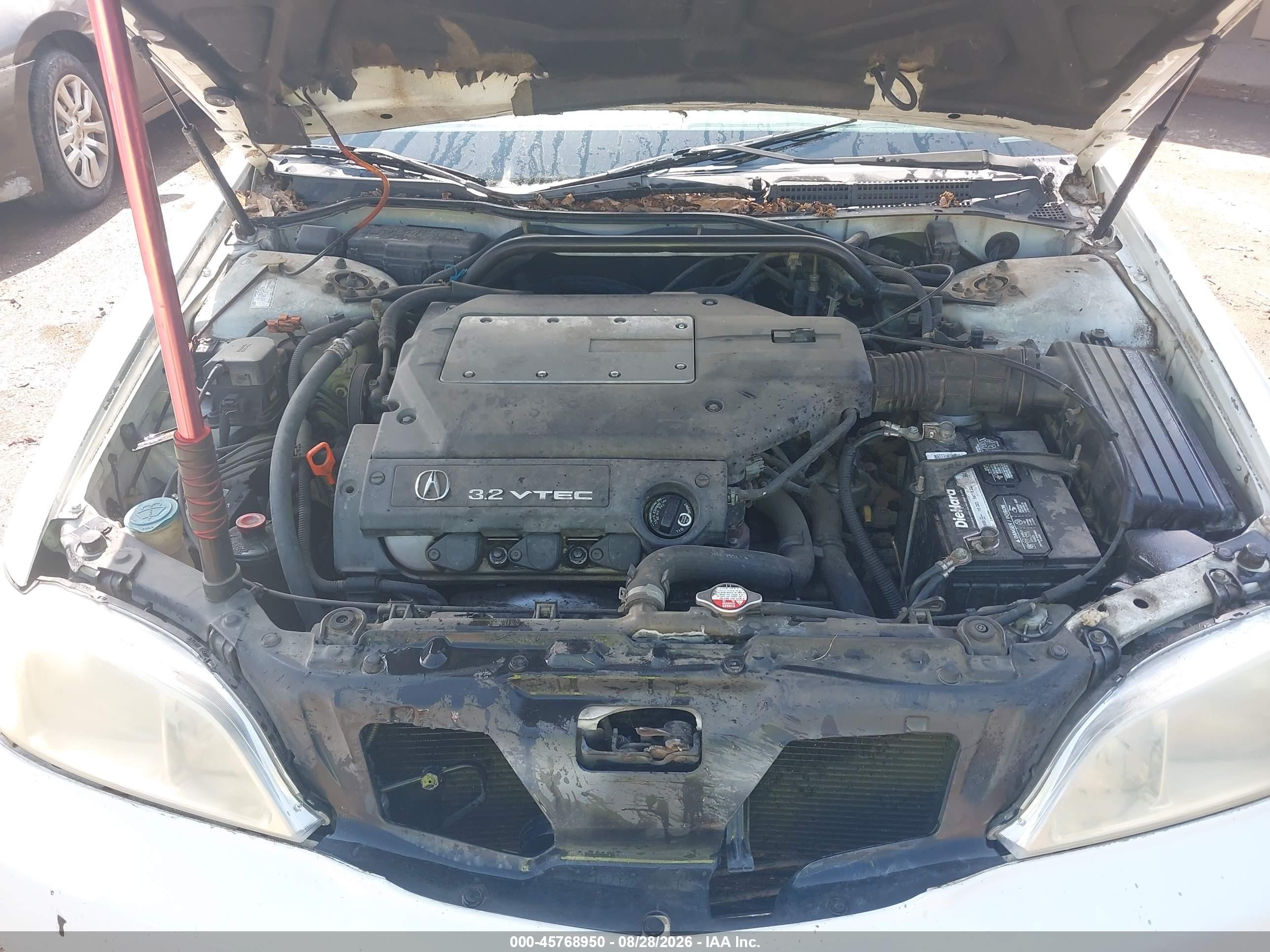 2001 Acura Tl 3.2 White vin: 19UUA56601A018874