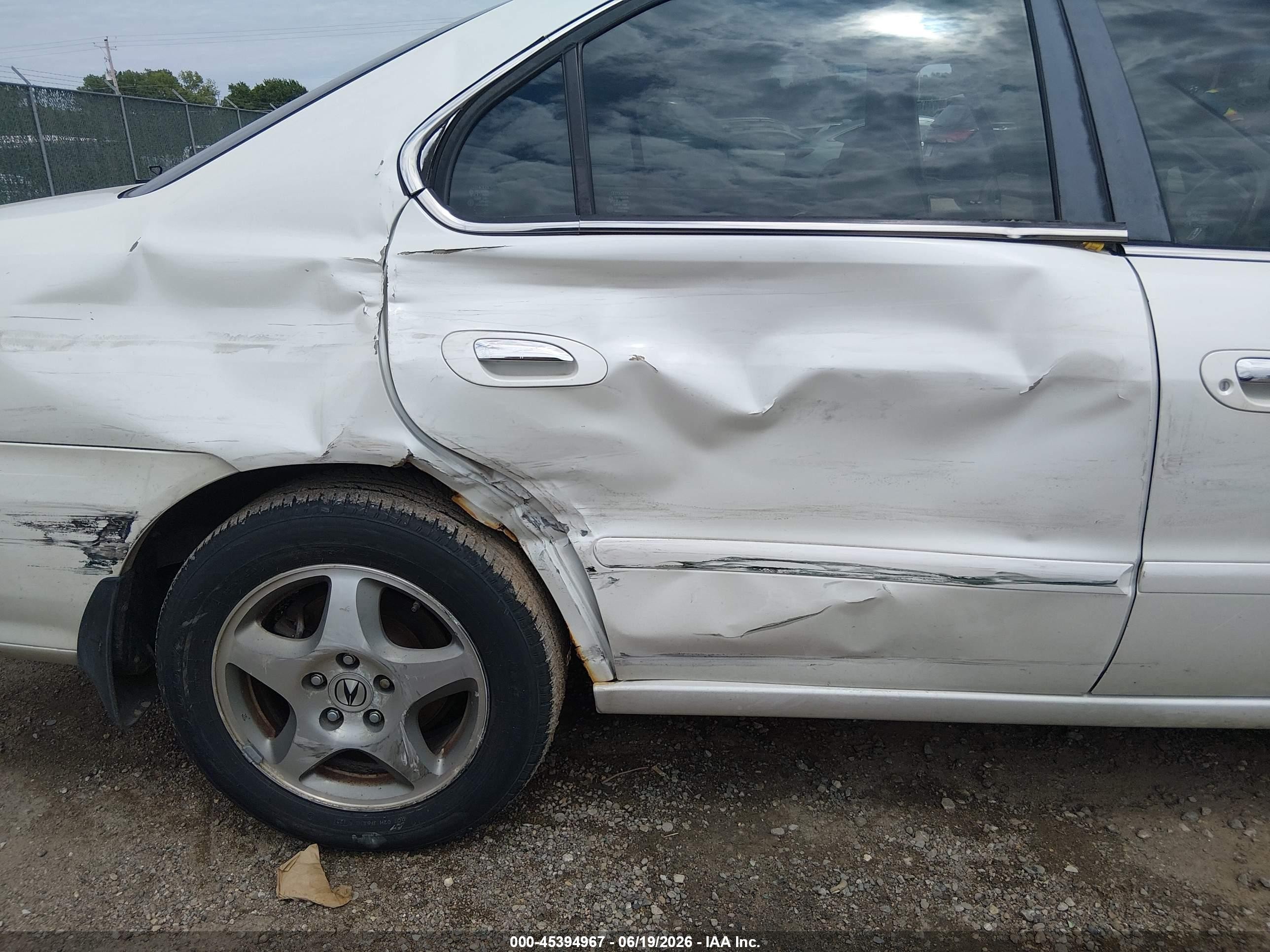 2002 Acura Tl 3.2 White vin: 19UUA56602A053965
