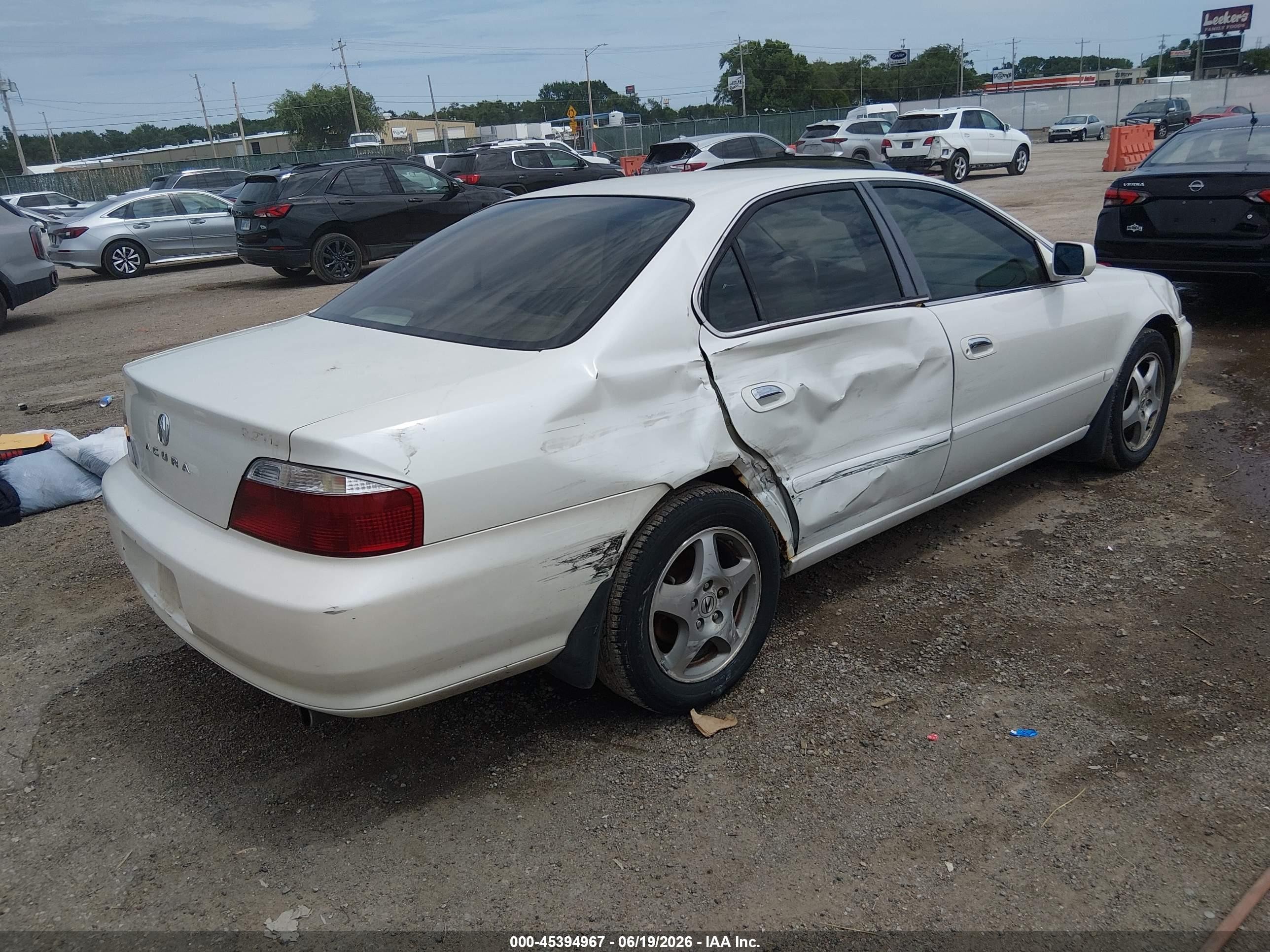 2002 Acura Tl 3.2 White vin: 19UUA56602A053965