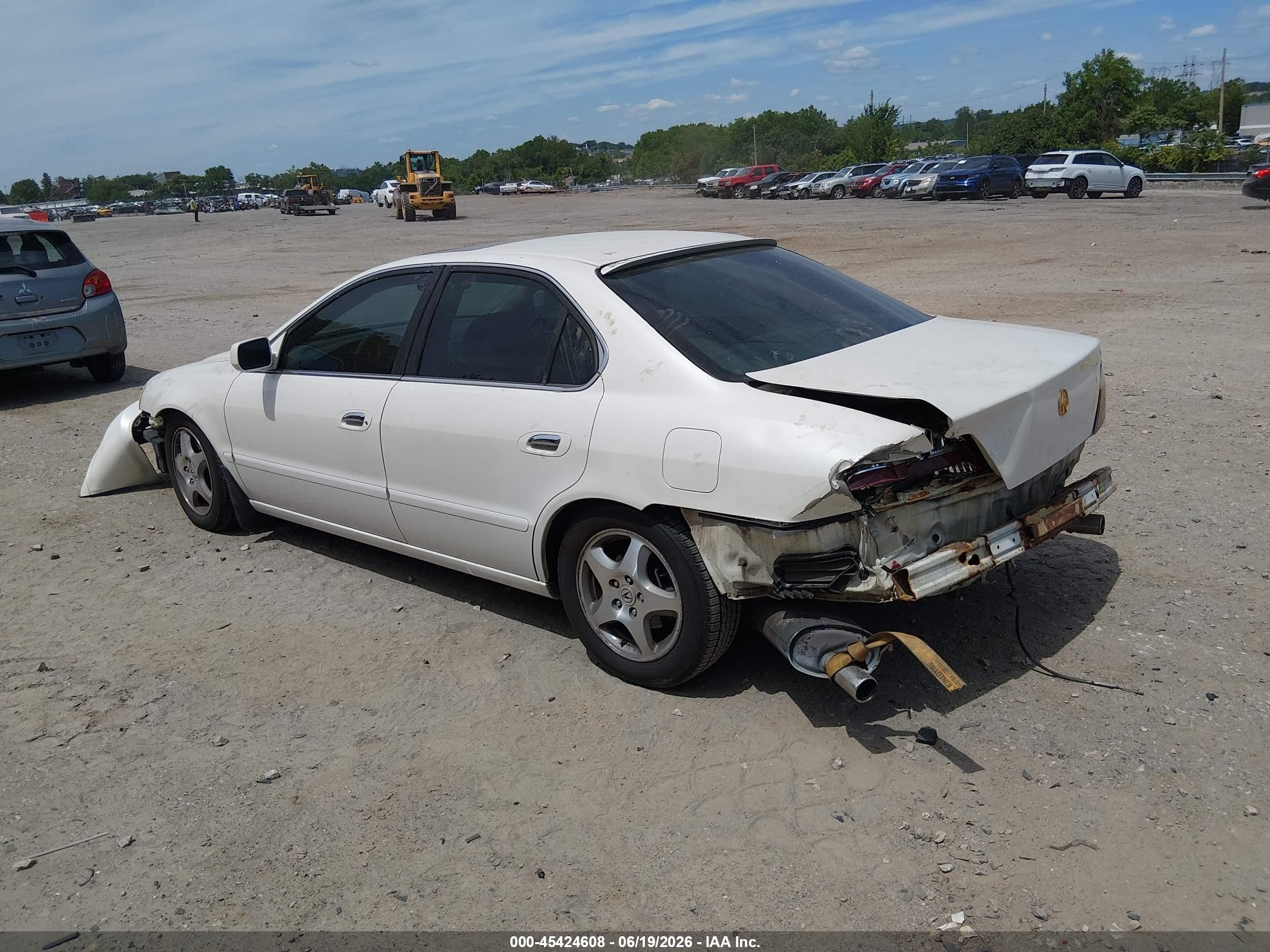 2003 Acura Tl 3.2 White vin: 19UUA56603A093285