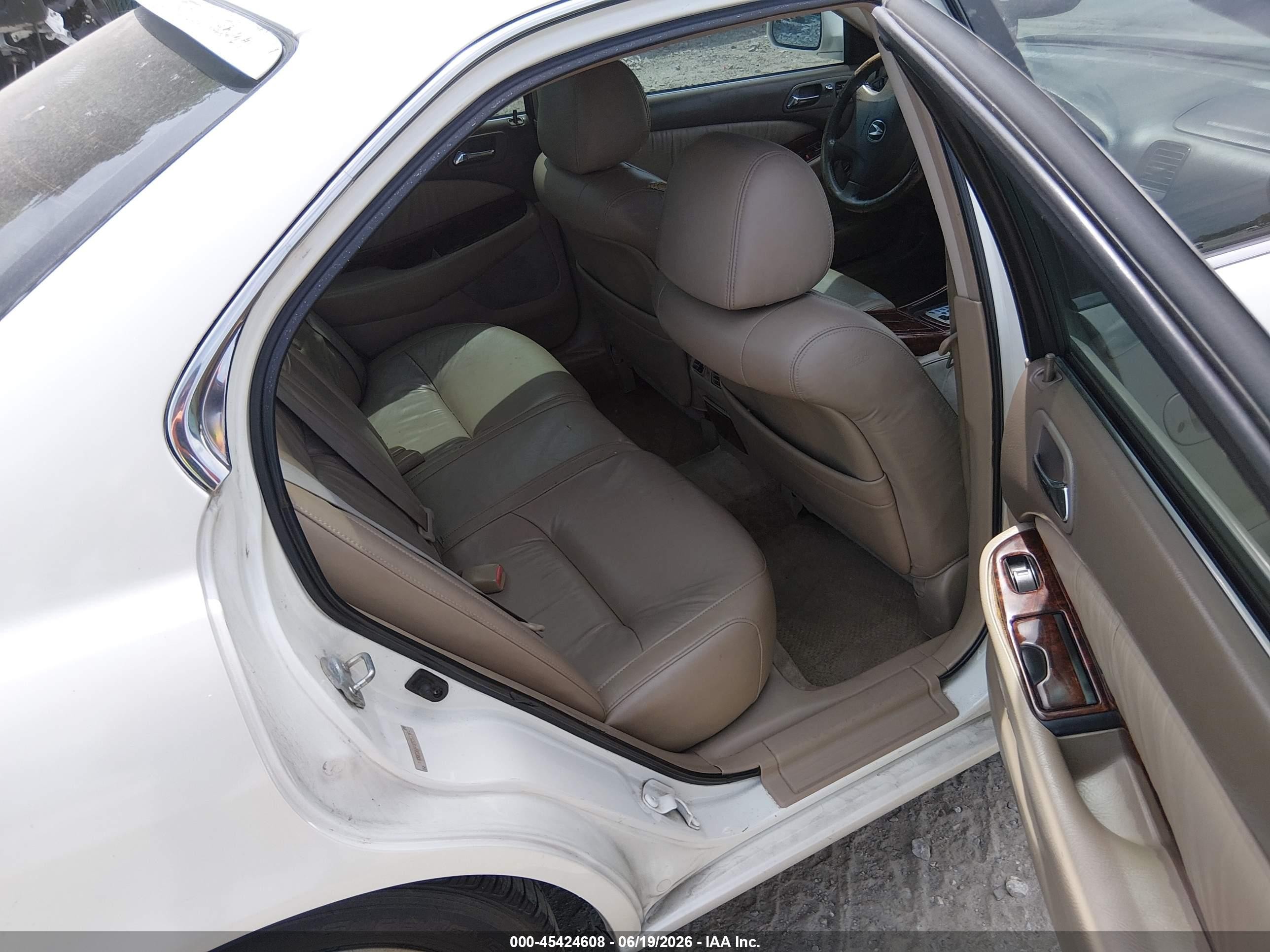 2003 Acura Tl 3.2 White vin: 19UUA56603A093285