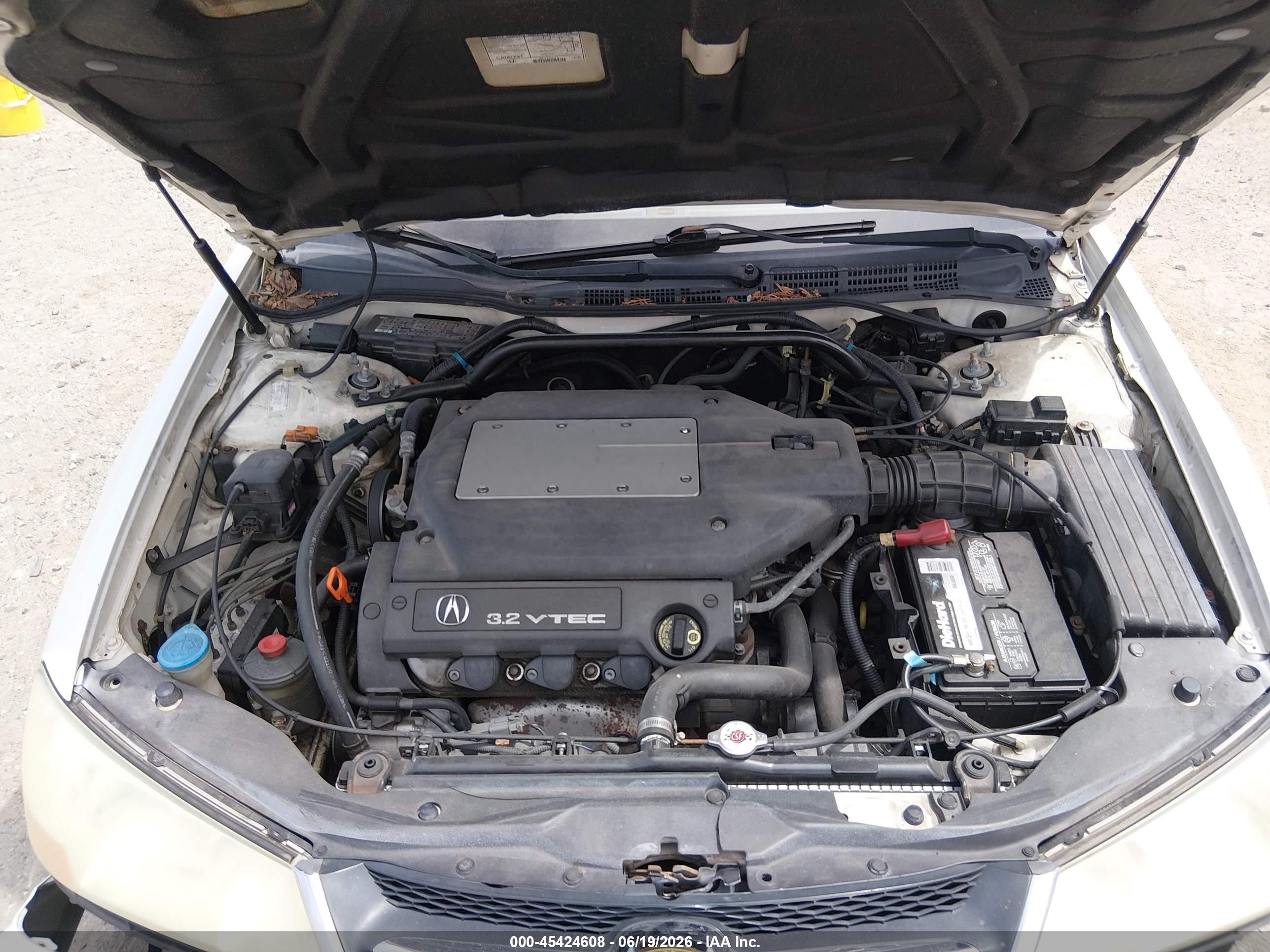 2003 Acura Tl 3.2 White vin: 19UUA56603A093285