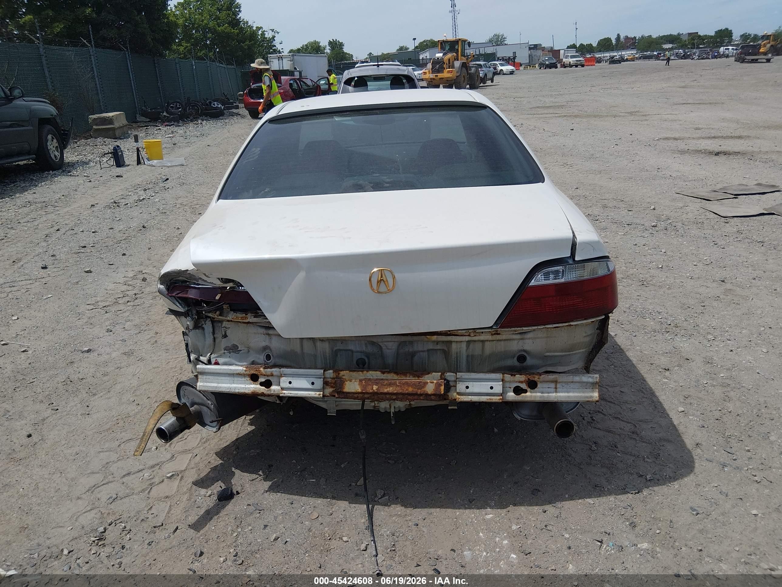 2003 Acura Tl 3.2 White vin: 19UUA56603A093285