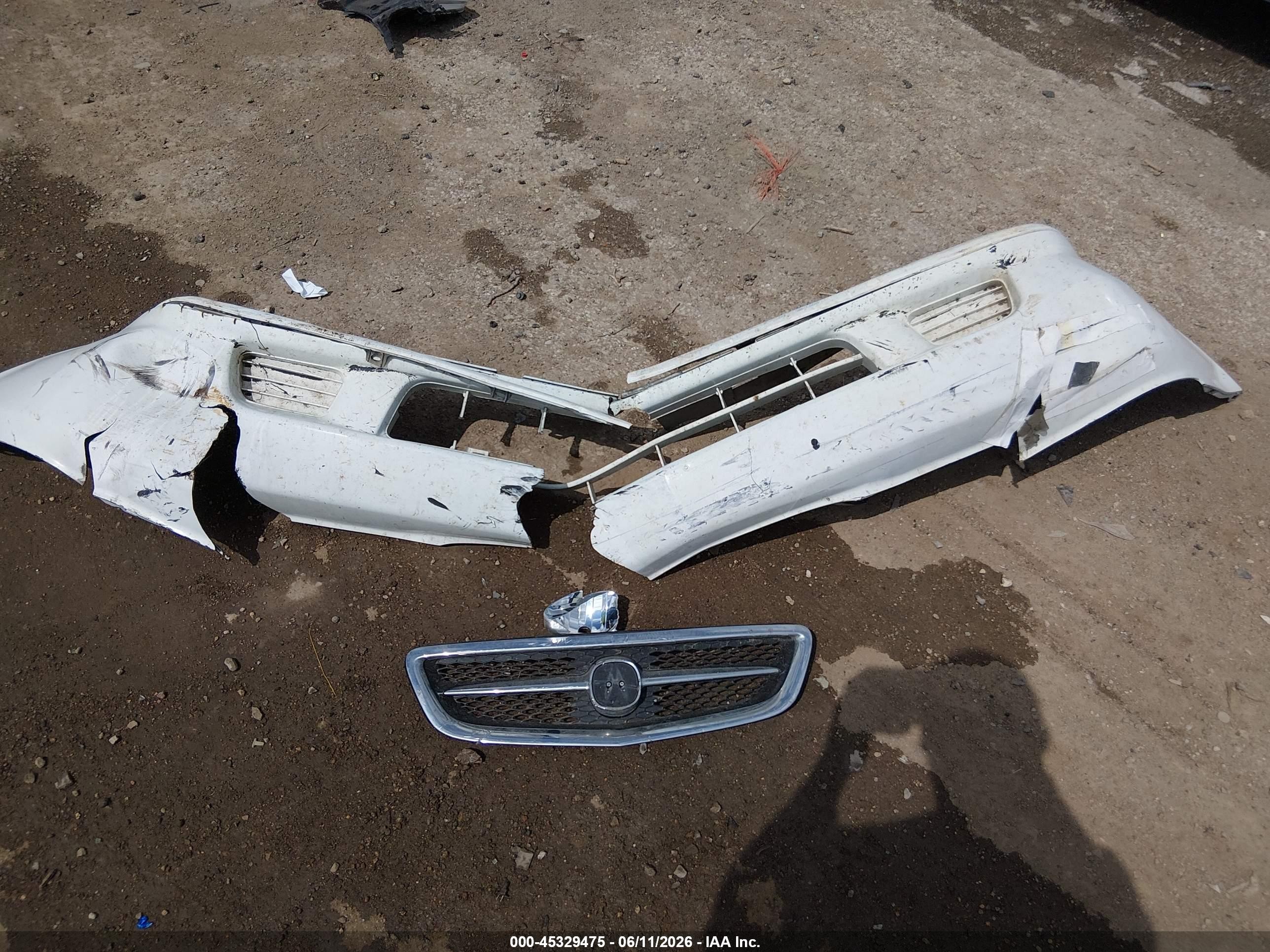 2001 Acura Tl 3.2 White vin: 19UUA56611A006457